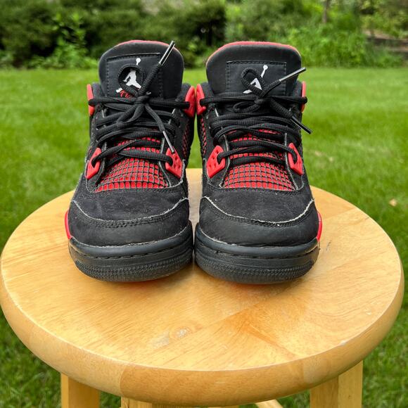 Nike Air Jordan 4 Retro GS Red Thunder Men\'s Shoes - Size 5 - Ships Now main image 5